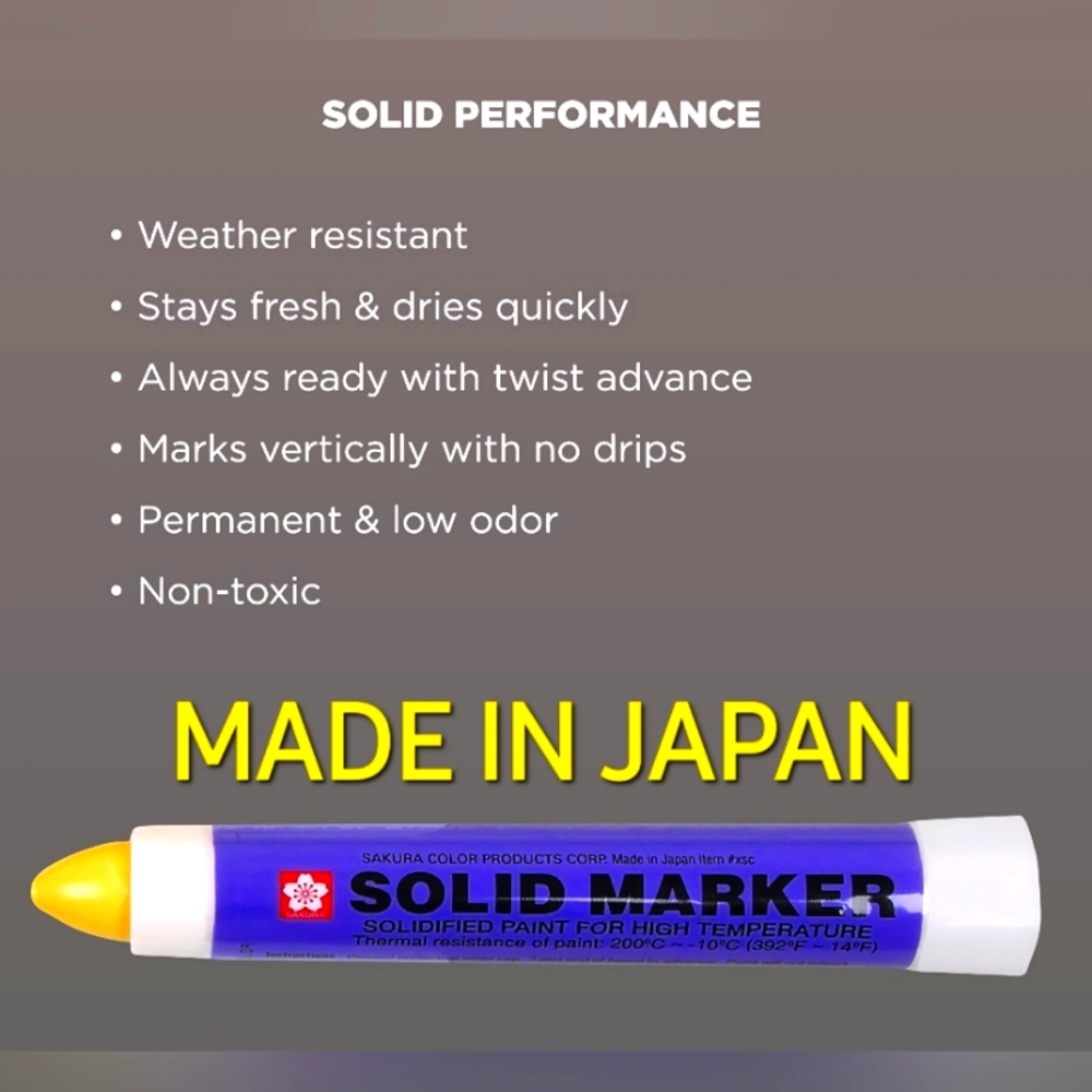 2 × SAKURA SOLIDIFIED PERMANENT PAINT FOR HIGH TEMPERATURE - MADE IN JAPAN